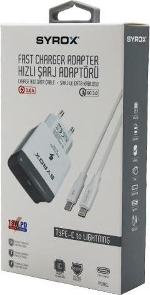İPHONE TYPE-C TO LIGHTNING HIZLI EV ŞARJ SETİ 3.0A 18W PD-Findit