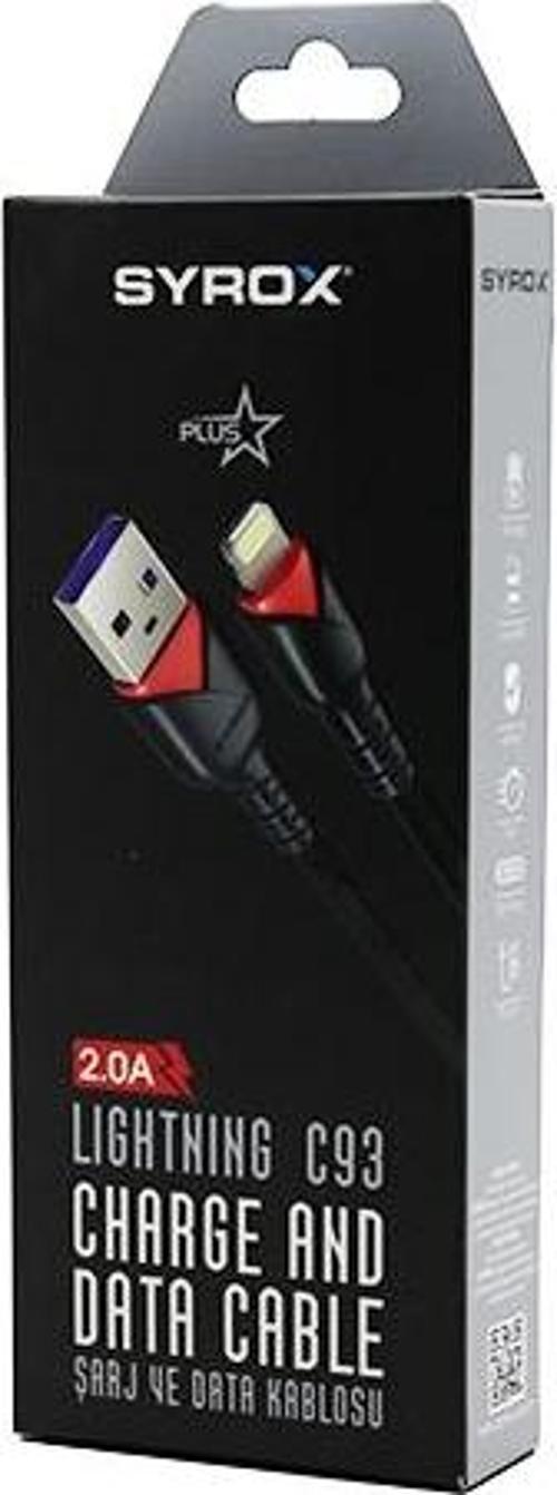 İPHONE USB ÖRGÜLÜ LIGHTNING 2.0A ŞARJ - DATA KABLOSU C93-Findit