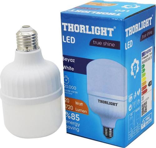 THORLIGHT 20W E27 TORCH T-SHAPE BEYAZ LED AMPUL T-20B-Findit