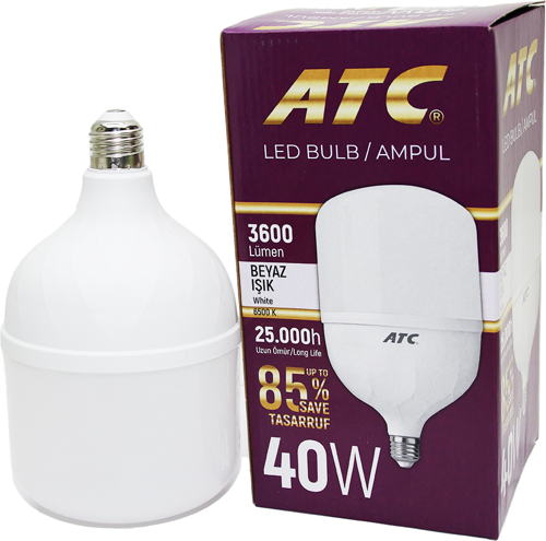 40W TORCH LED BULB AMPUL BEYAZ E27-Findit