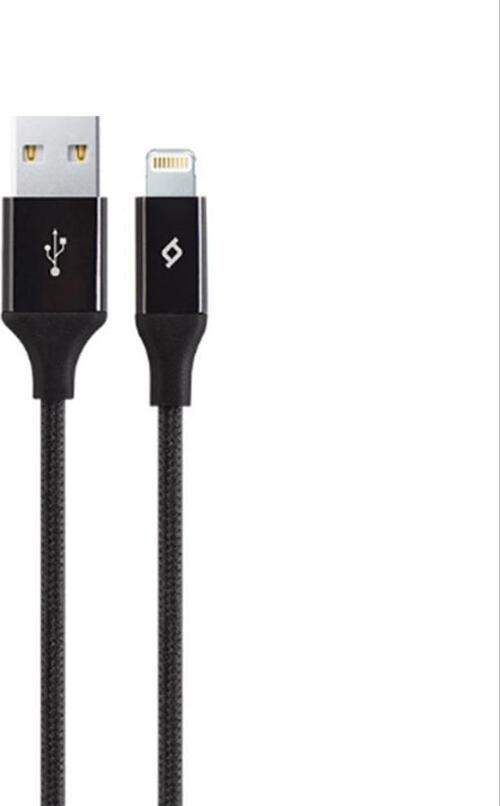 AlumiCable Lightning Kablo Siyah 1.2M - 2DK16S