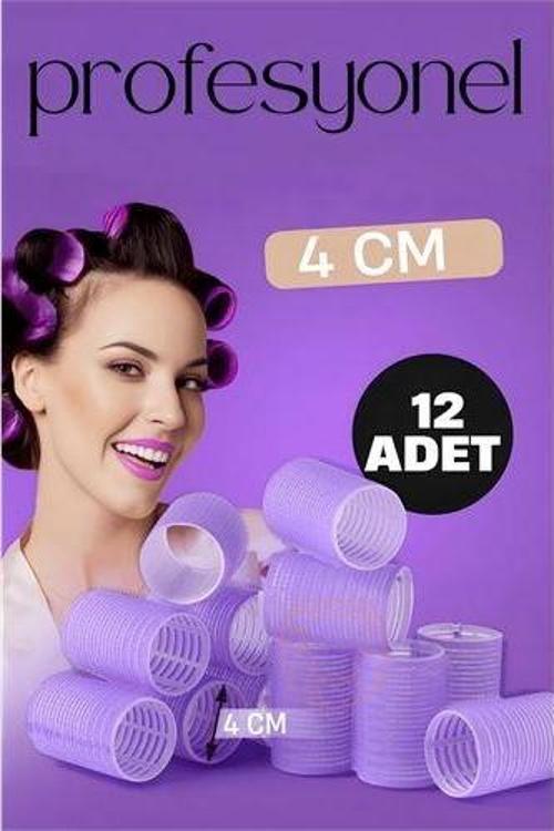 4 Cm Bigudi Saç Bigudisi Profesyonel 12 ADET