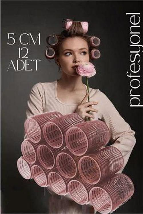 5 Cm Bigudi Saç Bigudisi Profesyonel 12 ADET