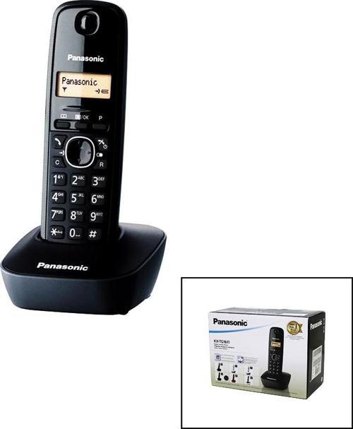 PANASONİC KX-TG1611 SİYAH - OVAL KABLOSUZ DİJİTAL TELSİZ TELEFON-Findit