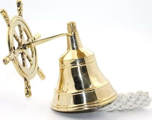 Pirinç Duvara Asmalı Dümenli Çan
