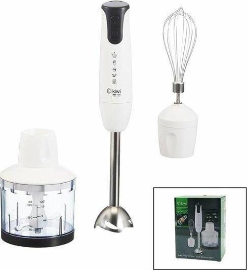 KİWİ KHB-4440  3LÜ  EL BLENDER SETİ DOĞRAYICI - MİKSER - BLENDER 2 KADEME HIZ DC MOTOR - 500W 500ML HAZNE-Findit