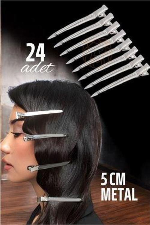 Metal Toka Saç Pensi  24 ADET