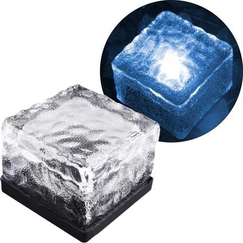 SOLAR LEDLİ MAVİ TUĞLA GÖRÜNÜMLÜ BAHÇE DEKORASYON AYDINLATMA-Findit