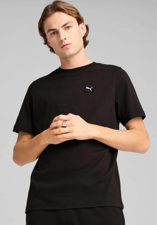 Erkek ESS ELEVATED Tee Siyah Kısa Kol T-Shirt - 69089301
