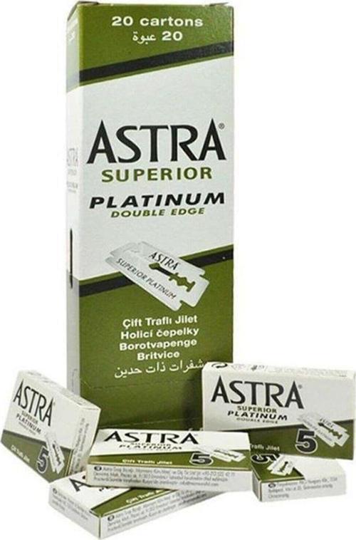 ASTRA JİLET YEŞİL 1 KUTU İÇİNDE 20 KÜÇÜK PAKET VE HER PAKETTE 5 JİLET VAR -  TOPLAM 100 JİLET-Findit