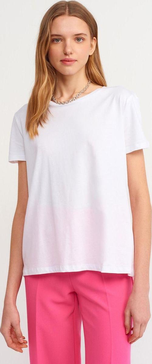 Kadın Bisiklet Yaka Basic T-shirt - 3471