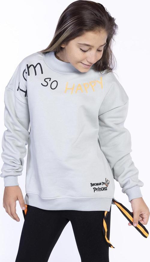Toontoy Kız Çocuk Balıkçı Yaka İçi Pamuklu Sweatshirt