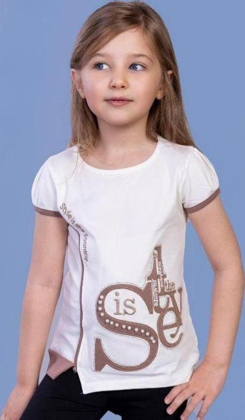 Toontoy Kız Çocuk T-Shirt Star Garnili Nakışlı