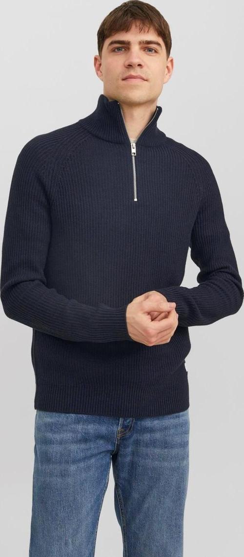 Erkek Yarım Fermuarlı Boğazlı Kazak - 12236308