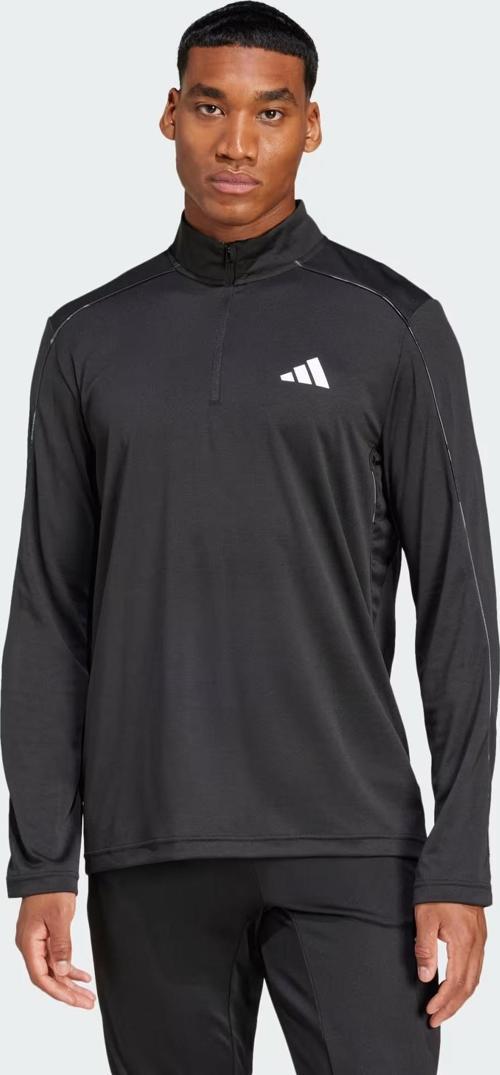Train Essentials Camo 1/4-Zip Tee Erkek Uzun Kollu T-shirt JE5695