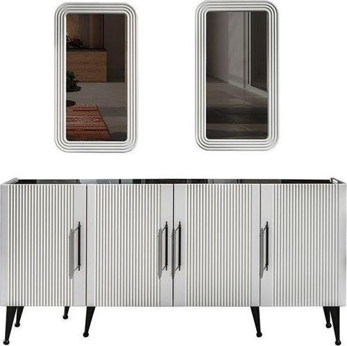 Asil Yemek Odası %100 Mdf Aynalı Konsol