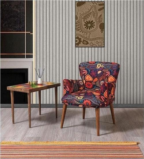 Asya Çay Seti Tekli Koltuk - Berjer (Salon - Balkon - Ofis)