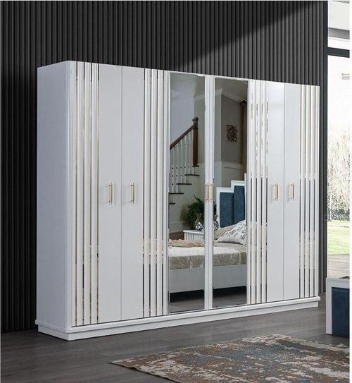 Erva Mdf Yatak Odası 6 Kapılı Dolap