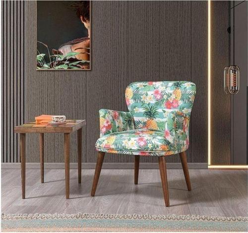 Bahar Çay Seti Tekli Koltuk - Berjer (Salon - Balkon - Ofis)