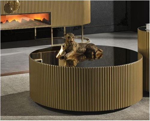 Guccix Golden Mdf Orta Sehpa