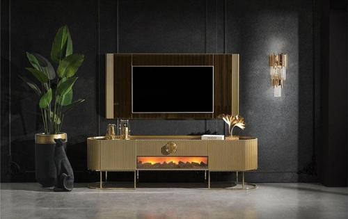 Guccix Şömineli Tv Ünitesi