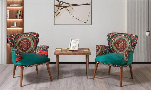 Hermes Çay Seti 2 Tekli Koltuk+Sehpa (Salon - Balkon - Cafe Ofis)