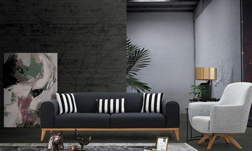 Omega Modern Koltuk Takımı (3+1)(Keten Kumaş)