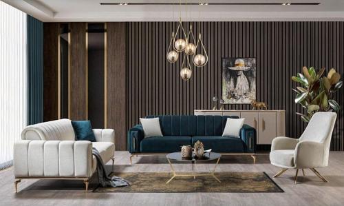 Zümrüt Modern Koltuk Takımı 3+3+1