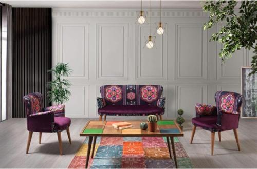 Rio 2 1 1 Sehpalı Çay Seti (Salon - Balkon - Ofis - Cafe)