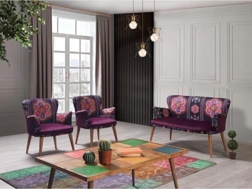 Rio Çay Seti Koltuk Takımı - Salon - Balkon - 2+1+1
