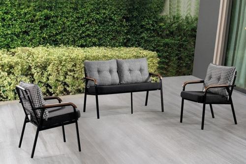 Sandalye Bahçe Mobilyası (Salon - Balkon - Cafe Ofis) 2+1+1+Masa
