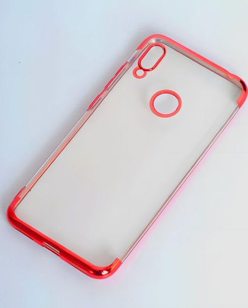 Huawei Honor 8A Kılıf Dört Köşeli Lazer Silikon Kılıf