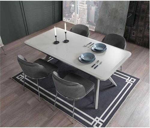 Erva %100 Mdf Yemek Masası Ve 6 Sandalye