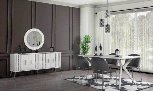 Erva %100 Mdf Yemek Odası Takımı