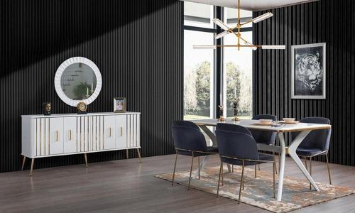 Erva %100 Mdf Yemek Odası Takımı