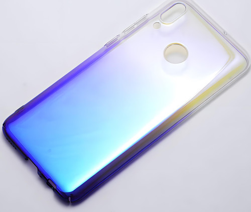 Huawei P Smart 2019 Kılıf Parlak Renk Geçişli Kılıf