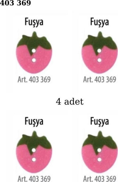 Çilek Şekilli Pembe Yeşil Renk 4 Adet 15 Mm Bebek Düğme, Çocuk Kazak, Yelek, Gömlek Düğmesi 403 369