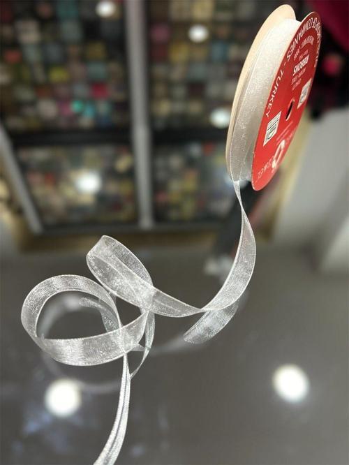 Mini Makara Organze Kurdele, Paketlik Kurdele, 1 Cm 5 Mt 125 001