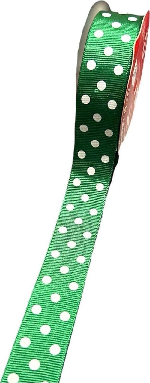 Mini Makara Puantiye Baskılı Grogren Kurdele 2,5 Cm 5 Mt 140 065