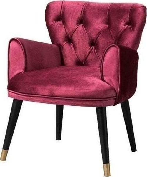 Vega Bordo Çay Seti Tekli Koltuk - Berjer (Salon - Balkon - Ofis)