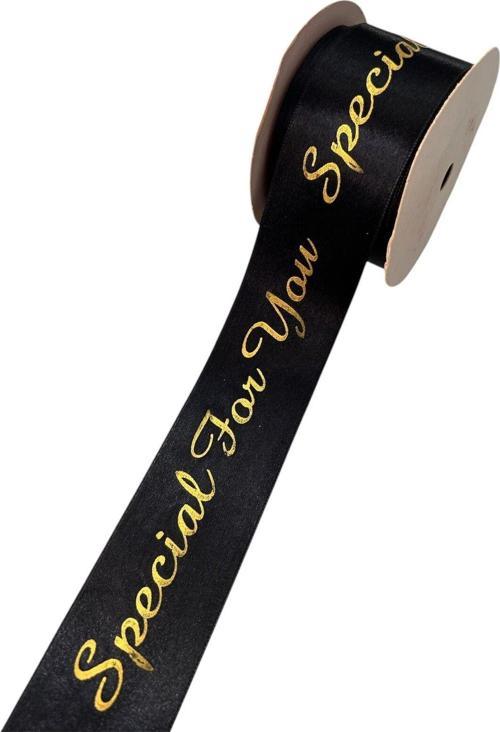 Special For You (Sana Özel) Baskılı Saten Kurdele, Özel Gün, Doğum Günü Kurdelesi 4 Cm 1 Mt