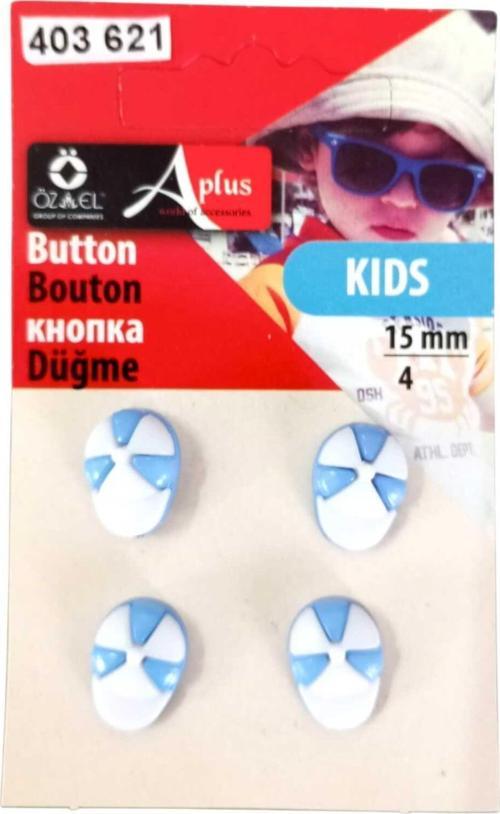 Şapka Şekilli Fuşya Renkli 4 Adet 15 Mm Bebek Düğme, Çocuk Düğme, Gömlek Kazak Yelek Düğmesi 403 621