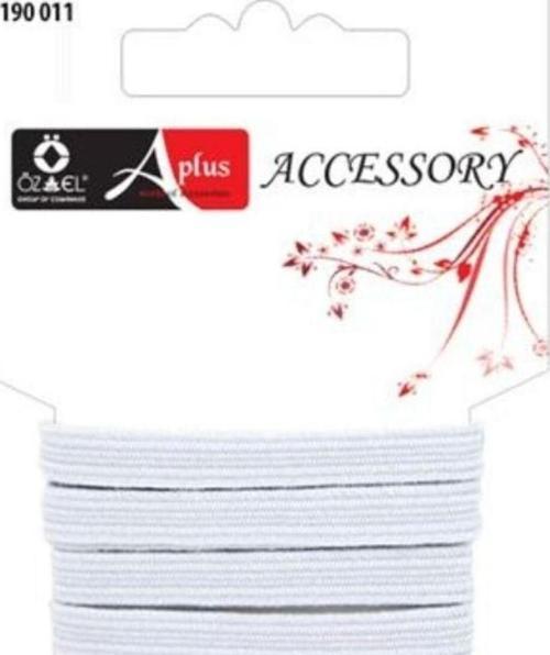 7 Mm Dokuma Lastik, Yassı Bel Paça Lastiği 1 Mt 190 011