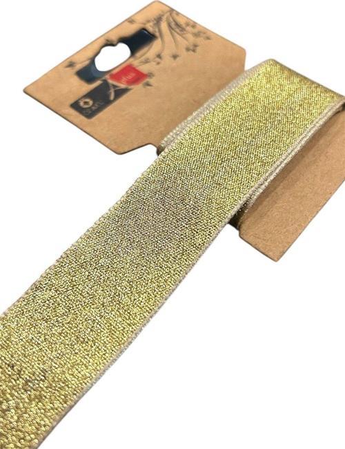 Altın Simli Kurdele, Paketlik Kurdele 2,5 Cm 3 Mt 175 020