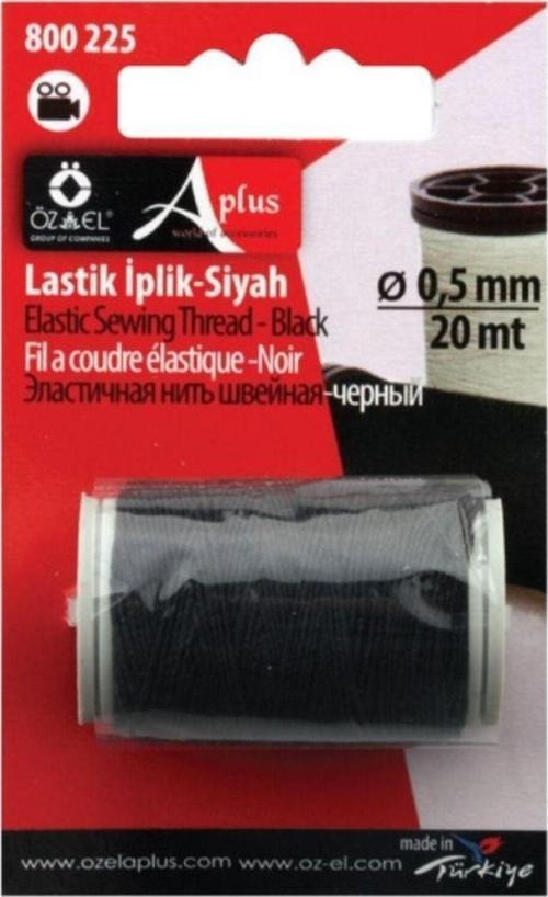 Siyah Lastik Dikiş İpliği 20 Mt