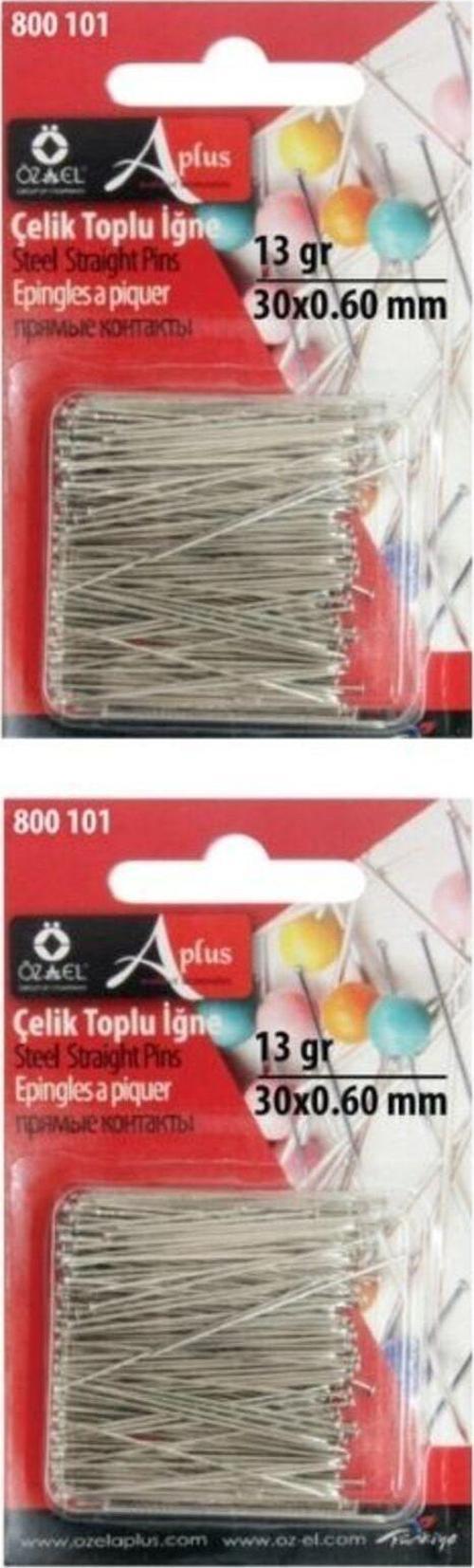 2Li Çelik Toplu İğne, 26 Gram 60 Adet X 0.60 Mm 800 101