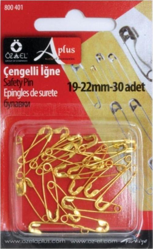 Altın Rengi Çengelli İğne Seti 30 Adet 800 401