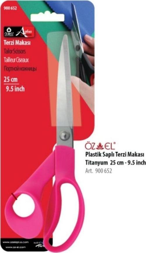 Titanyum Terzi Makası, Pembe 25 Cm 9.5 İnch 900 652
