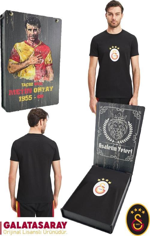 Orijinal Lisanslı Arma T-Shirt Metin Oktay Baskılı Hediyelik Ahşap Kutulu