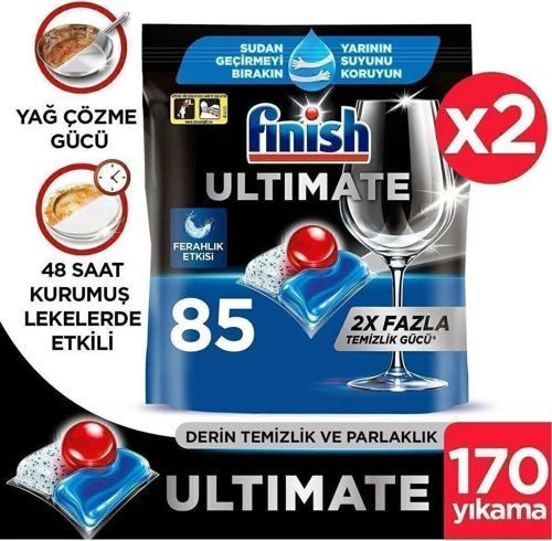 Ultimate Hepsi Bir Arada Bulaşık Makinesi Deterjanı Kapsül Tablet 170 Adet (85 X 2'li)